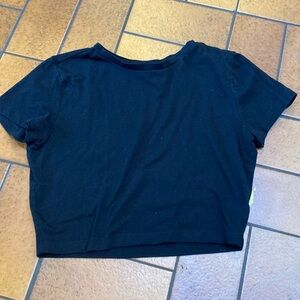 Black crop top